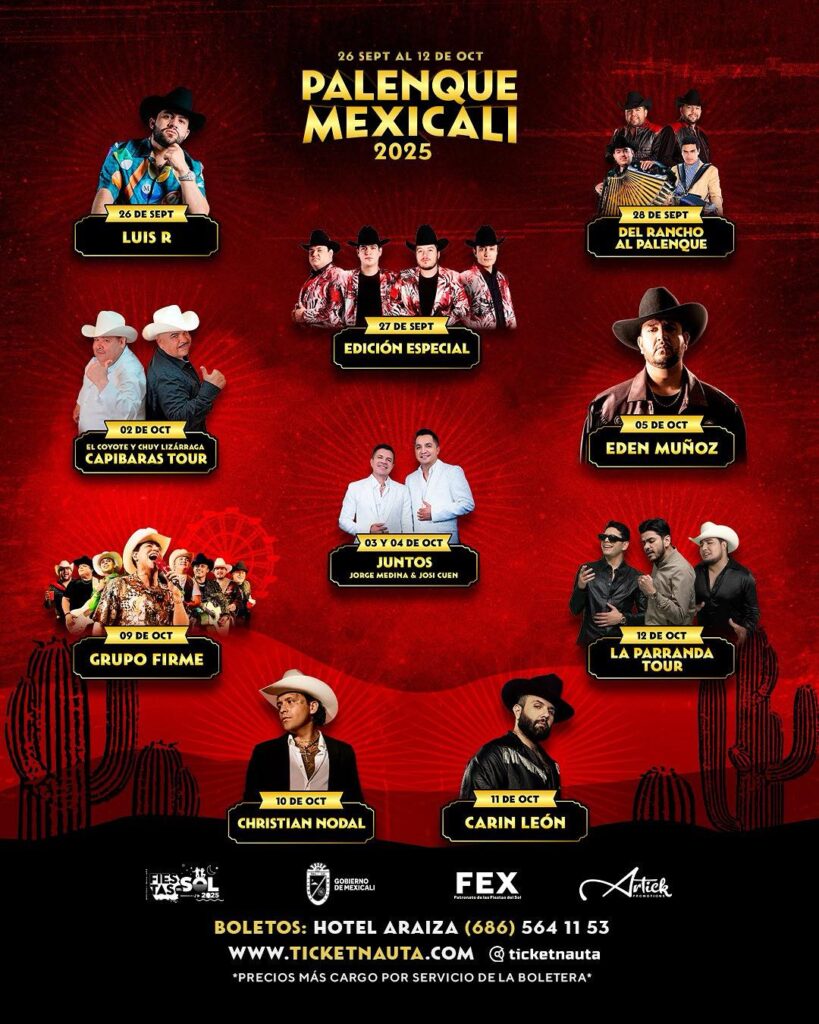 palenque 2025 fiestas del sol mexicali
